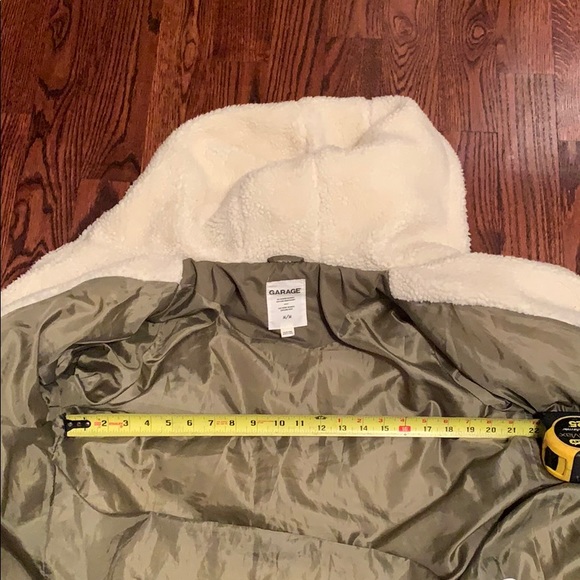 Garage Puff Parka in Olive - Picture 14 of 14